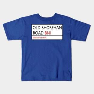 Old Shoreham Road Brighton Kids T-Shirt